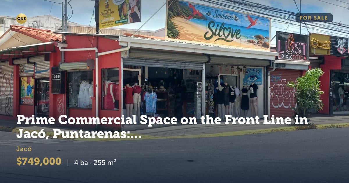 Commercial property for sale in Puntarenas, Puntarenas