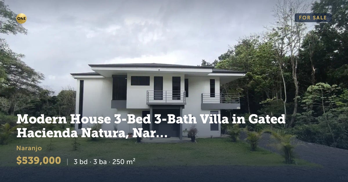 Casa en venta en Naranjo, Alajuela