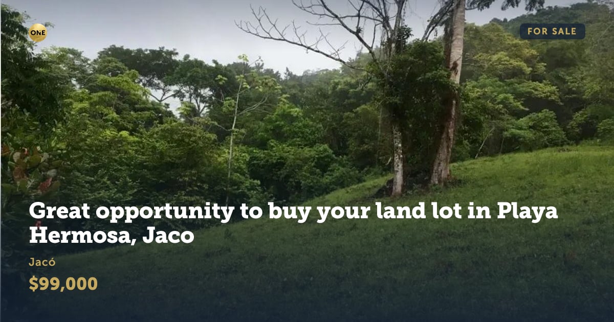 Lot for sale in Playa Hermosa de Jacó, Puntarenas
