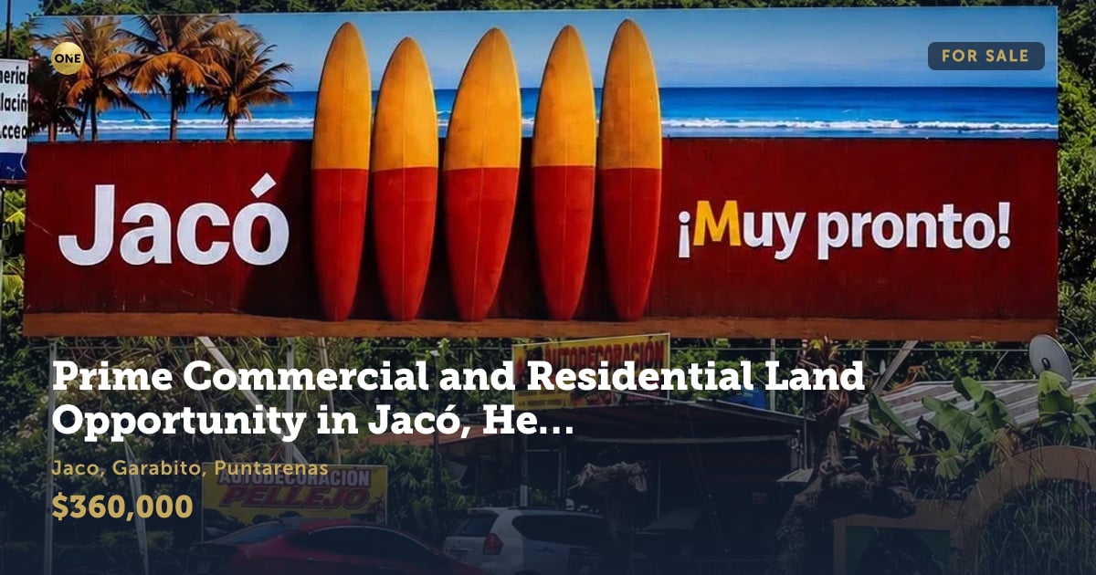 Lot for sale in Playa Herradura, Puntarenas