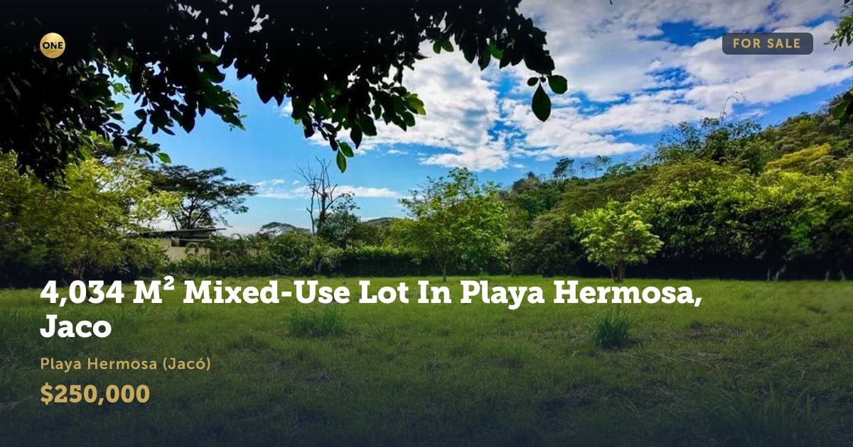 Lot for sale in Playa Hermosa de Jacó, Puntarenas