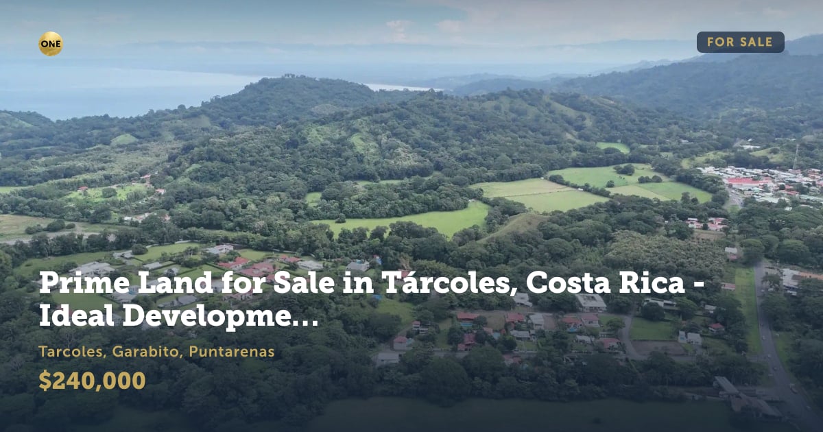 Lot for sale in Tárcoles, Puntarenas